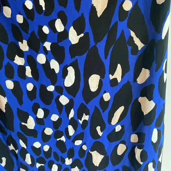 Trina Turk Blue Leopard Print Dress - Picture 11 of 13